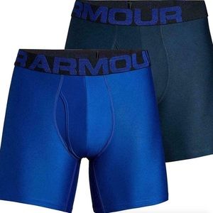 Under Armour Tech 6in Underwear 2-Pack M Mod Blue